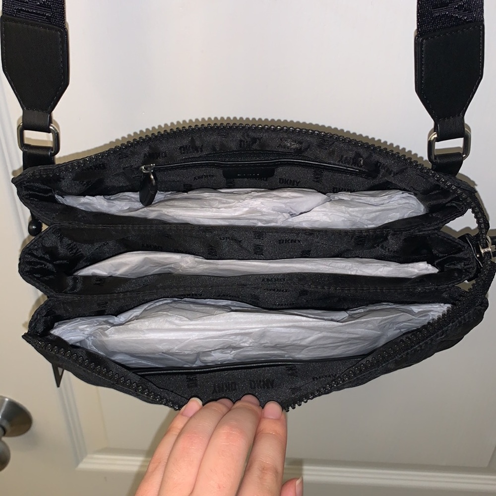 DKNY Puffy Quilt Nylon Crossbody - Picture 12 of 17